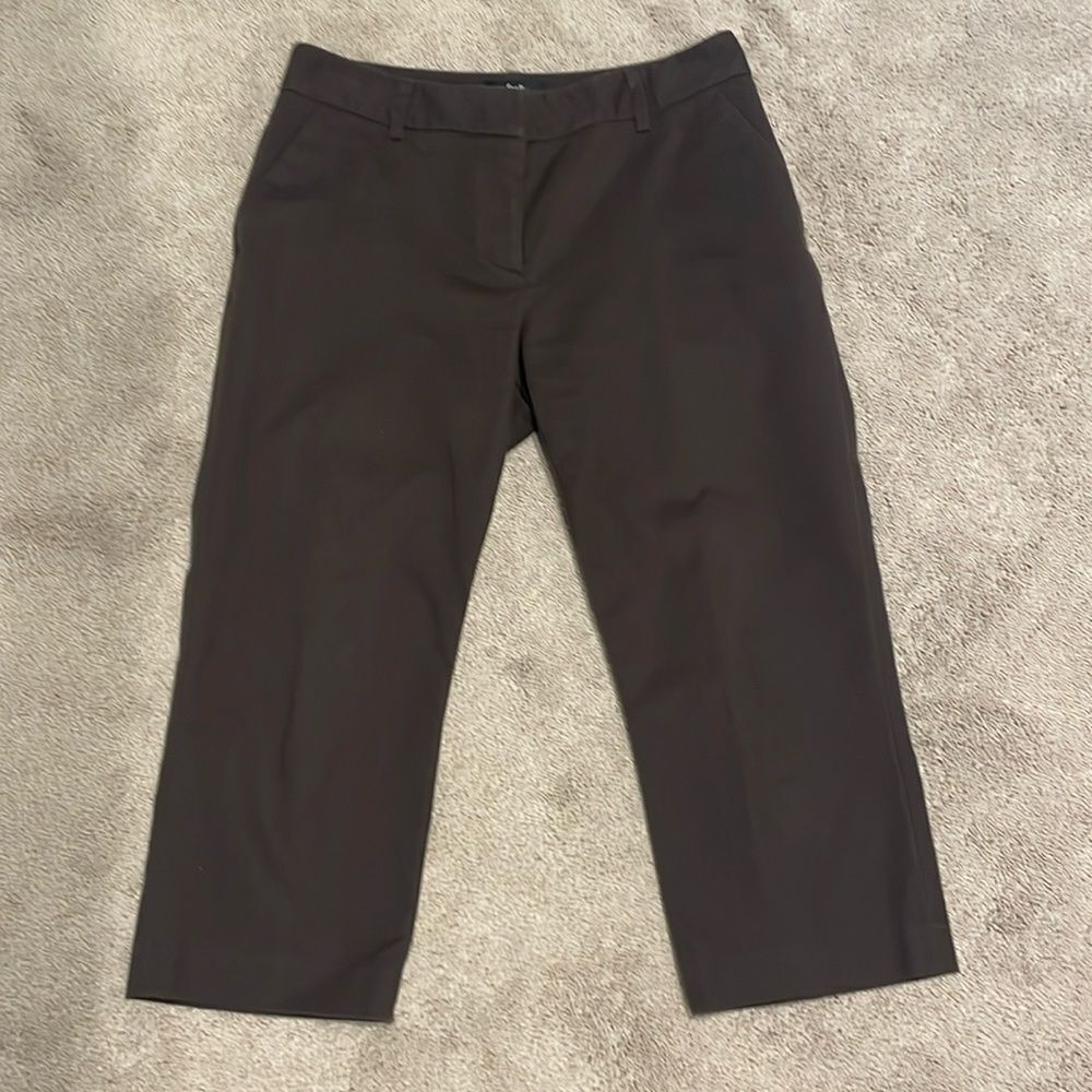 Rafaella Crop Pants Brown Size 6 Petite